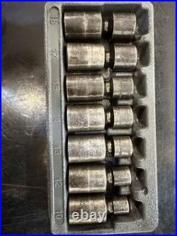 Snap On 3/8 Drive swivel 6-Point Metric Flank Drive Shallow Impact Socket Set Snap On 3/8 Drive swivel 6-Point Metric Flank Drive Shallow Impact Socket Set