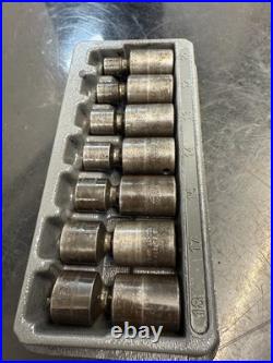 Snap On 3/8 Drive swivel 6-Point Metric Flank Drive Shallow Impact Socket Set Snap On 3/8 Drive swivel 6-Point Metric Flank Drive Shallow Impact Socket Set