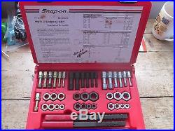 Snap On 42 Piece Re-threading Fractional And Metric Rtd42 Set