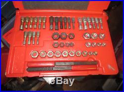 Snap On 48 Piece Master Rethreading Tap And Die Set In Great shape