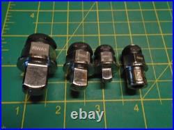 Snap-On 4 Pc Set Ratcheting Wrench Adaptors For 13mm RWA404 1/4 3/8 1/2 Hex