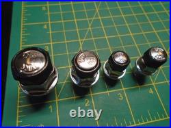 Snap-On 4 Pc Set Ratcheting Wrench Adaptors For 13mm RWA404 1/4 3/8 1/2 Hex