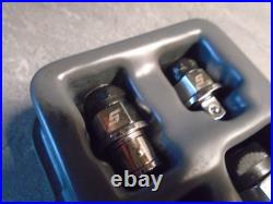 Snap-On 4 Pc Set Ratcheting Wrench Adaptors For 13mm RWA404 1/4 3/8 1/2 Hex