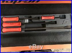 Snap On 4 Piece Strikable Pry Bar Set Red