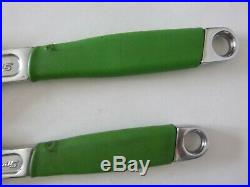 Snap-On 4 pc Green Flank Drive Plus Adjustable Wrench Set, FADH704G, 6 12