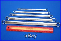 Snap-On 5 Pc Standard 0° Offset SAE Box Wrench Set XDHF605 NEAR NEW SHIPS FREE