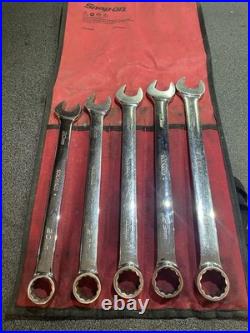 Snap On 5 pc 12-Point Metric Flank Drive Plus Combination Wrench Set (20-24 mm)
