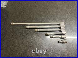 Snap On 6 pc 3/8 Drive Knurled Extension Set 206AFX