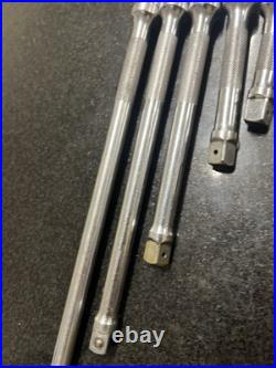 Snap On 6 pc 3/8 Drive Knurled Extension Set 206AFX