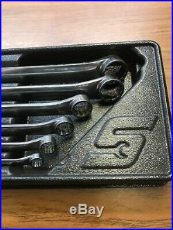 Snap-On 6 piece Metric Flank Drive High Perf 15° Offset Box Wrench Set 10-20mm