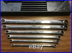 Snap-On 6 piece Metric Flank Drive High Perf 15° Offset Box Wrench Set 10-20mm