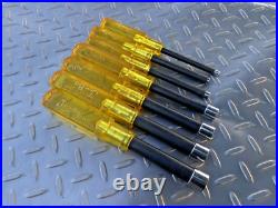 Snap On 7 Pc NDM Series Metric Nut Driver Set, Amber Handle 13,12,11,10,5.5,5,4