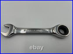 Snap On 7pc Metric Flank Drive Short Ratcheting Combination Wrench Set OXIRM707