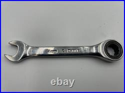 Snap On 7pc Metric Flank Drive Short Ratcheting Combination Wrench Set OXIRM707
