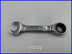 Snap On 7pc Metric Flank Drive Short Ratcheting Combination Wrench Set OXIRM707