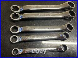 Snap On 8 pc 12-Point Metric Short 10° Offset Box Wrench Set 6/7-18/20 mm