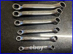 Snap On 8 pc 12-Point Metric Short 10° Offset Box Wrench Set 6/7-18/20 mm