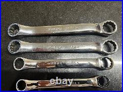 Snap On 8 pc 12-Point Metric Short 10° Offset Box Wrench Set 6/7-18/20 mm