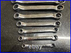 Snap On 8 pc 12-Point Metric Short 10° Offset Box Wrench Set 6/7-18/20 mm