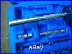 Snap On Blue Ratcheting Screwdriver SSDMR4B bluewith Cornwell Case & Bits