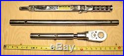 Snap On Caterpillar 3/4 Drive 600ftlbs Torque Wrench in Case 8T9294 with ADAPTER