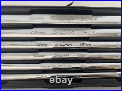 Snap On Double End Ring Spanner Set Metric Flank Drive 8-20mm Offset Box Wrench