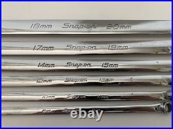 Snap On Double End Ring Spanner Set Metric Flank Drive 8-20mm Offset Box Wrench