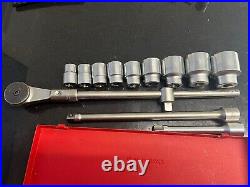 Snap On Eurotools 13 Pice 3/4 Drive Socket Set 22-50mm