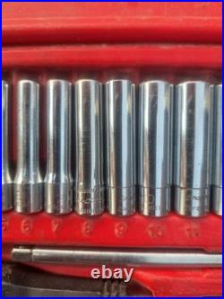Snap On Eurotools 1/4 Socket Set Deep And Shallow 4mm To 14mmm