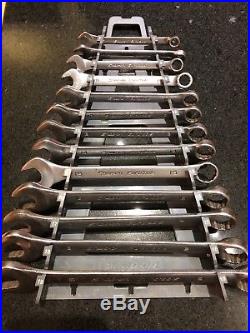 Snap On Eurotools Spanners Complete Set 7-19 Mm Including Plastic Rack Good Set