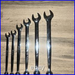 Snap-On FHOM606B 6pc Flex-Head/Open-End Combination Wrench Set