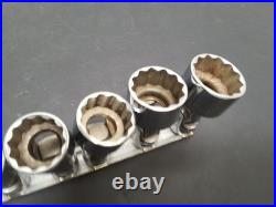 Snap On FU Series 12 Piece 3/8 Drive Swivel Socket Set 5/16 1 withRack Snap On FU Series 12 Piece 3/8 Drive Swivel Socket Set 5/16 1 withRack