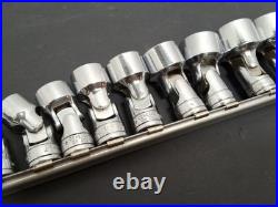 Snap On FU Series 12 Piece 3/8 Drive Swivel Socket Set 5/16 1 withRack Snap On FU Series 12 Piece 3/8 Drive Swivel Socket Set 5/16 1 withRack