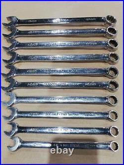 Snap On Flank Drive Plus Metric Combination Spanner Set Chrome With Rack
