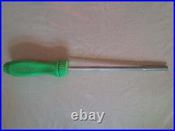 Snap On Green Hard Handle Screwdrivers, 1/4 Rachet, Trim Tool