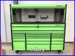 Snap On KRL 73 tool box USA Roll Cab With Hutch Tool Chest Extreme Green