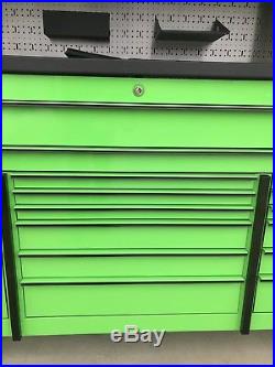 Snap On KRL 73 tool box USA Roll Cab With Hutch Tool Chest Extreme Green