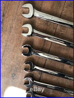 Snap On, Long, Combination Spanner Set, 10-19mm, In Storage Tray
