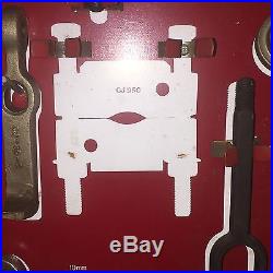 Snap On Master Interchangeable Puller Set with Tool Control Board & Wall Cabinet