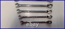 Snap On Metric Ratcheting Wrench Set SOEXRM710 10-19MM FLANK PLUS REVERSING