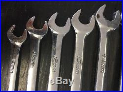Snap On Metric Ratcheting Wrench Set SOEXRM710 10-19MM SOEXRM10-19 FLANK PLUS