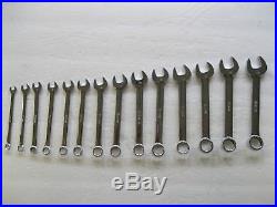 Snap On Metric Stubby Combination Wrench Set 6mm-19mm with Pouch