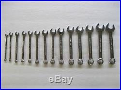 Snap On Metric Stubby Combination Wrench Set 6mm-19mm with Pouch