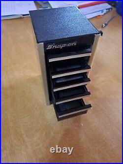 Snap-On Micro 4-Piece Chest Set Top/Mid/Bottom/Side Rare Collectable in Black