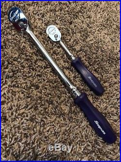 Snap On PURPLE 3/8 Drive FHLD80 & 1/4 Drive THLD72 Ratchets VERY NICE