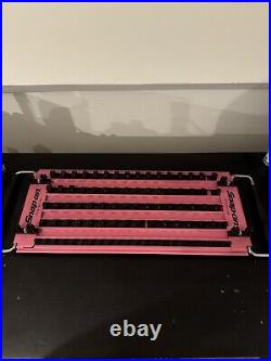 Snap On Pink Socket Organizer Holder Tray 80 Post Twist Lock 1/2 3/8 1/4