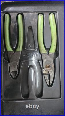Snap On Plier Set With Tray 87ACF 47ACF Used