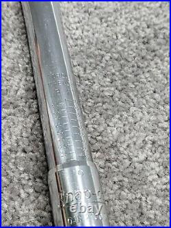 Snap On QJR2100D 3/8 Drive Torque Wrench 15-100LB WithCase Excellent Condition