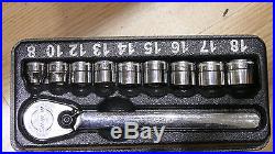 Snap On RAF80 Low Profile Socket Set MINT CONDITION