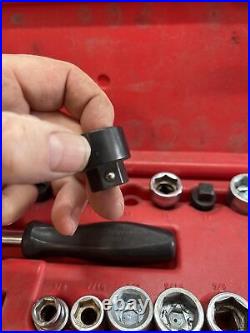 Snap-On Ratcheting Low Clearance Socket Set With PB101 Case